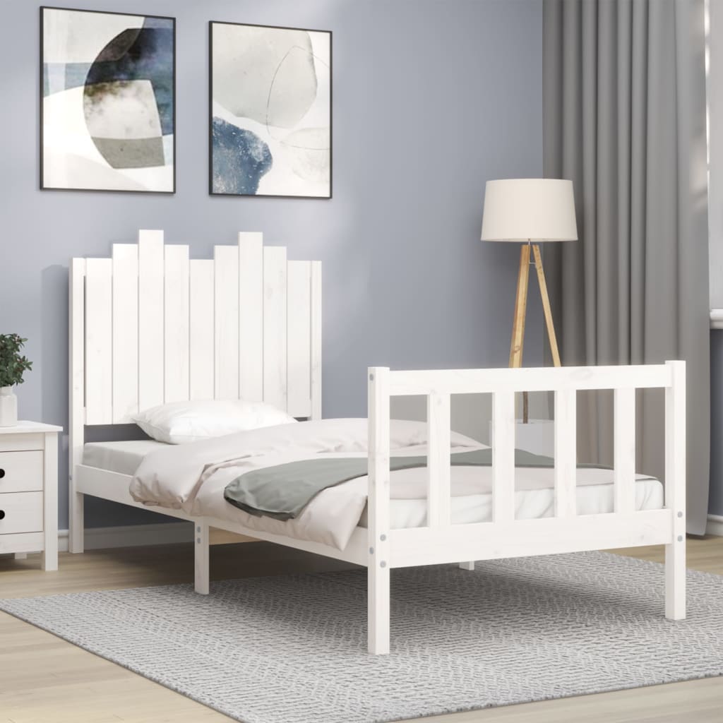 Bed Frame Without Mattress Solid Wood Pine