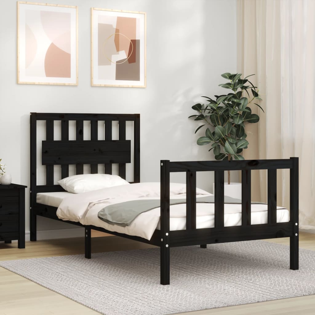 Bed Frame Without Mattress Solid Wood Pine