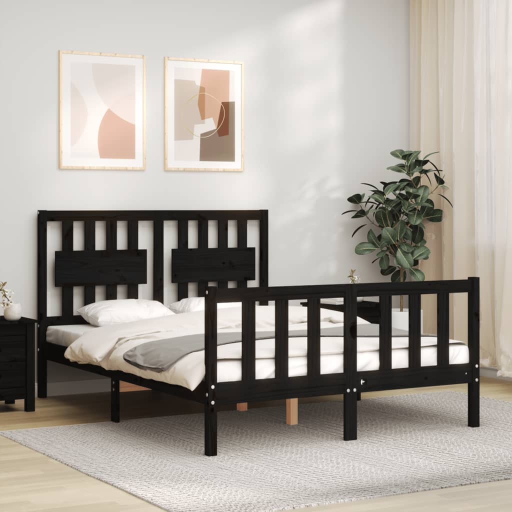 Bed Frame Without Mattress Solid Wood Pine