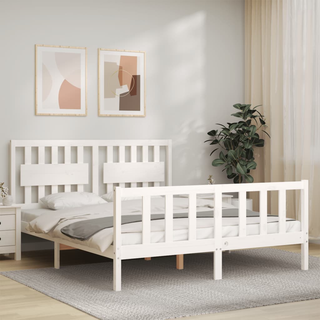 Bed Frame Without Mattress Solid Wood Pine