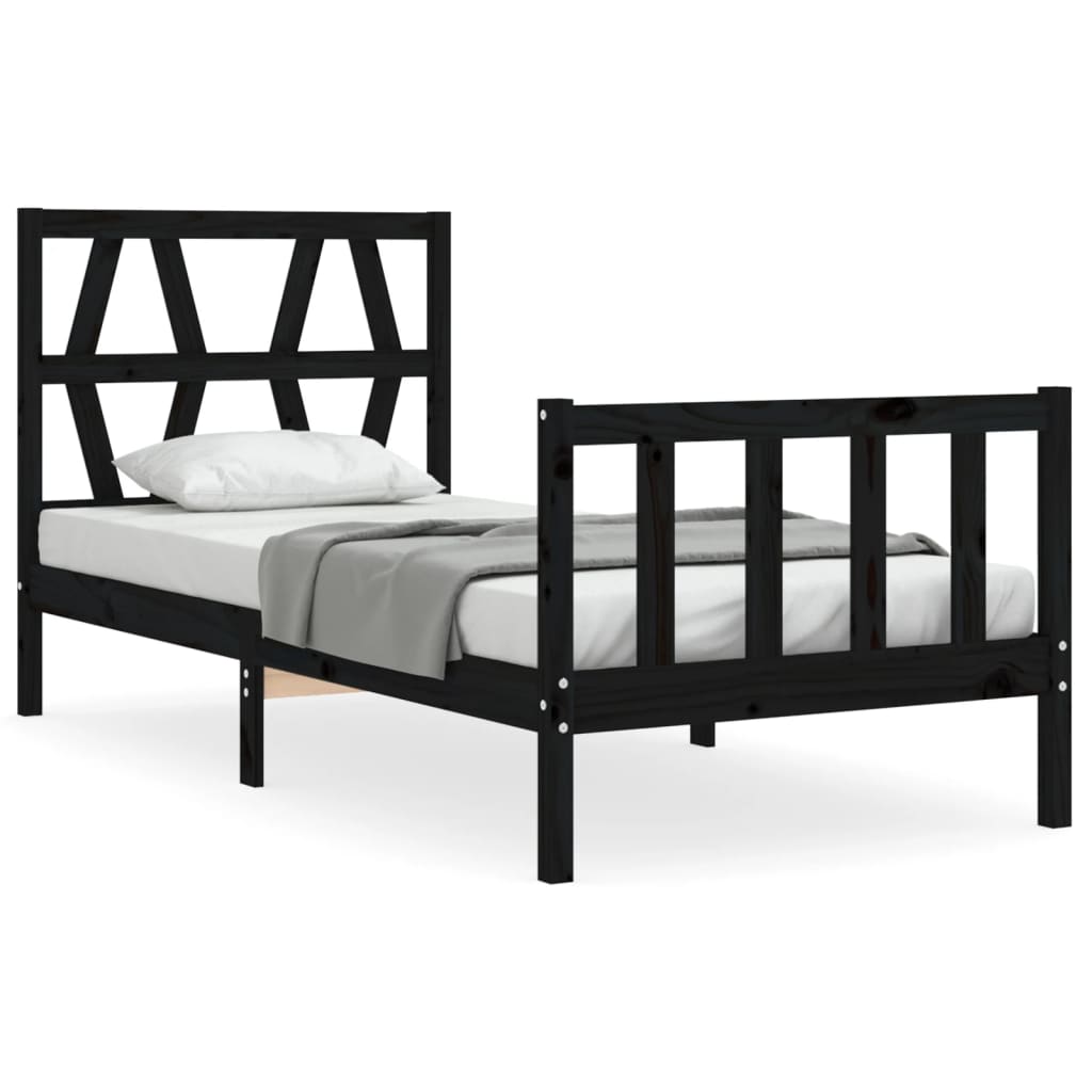 Bed Frame Without Mattress Solid Wood Pine