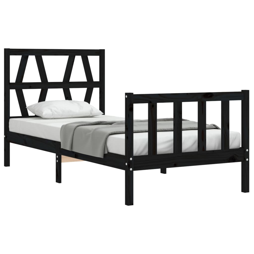 Bed Frame Without Mattress Solid Wood Pine