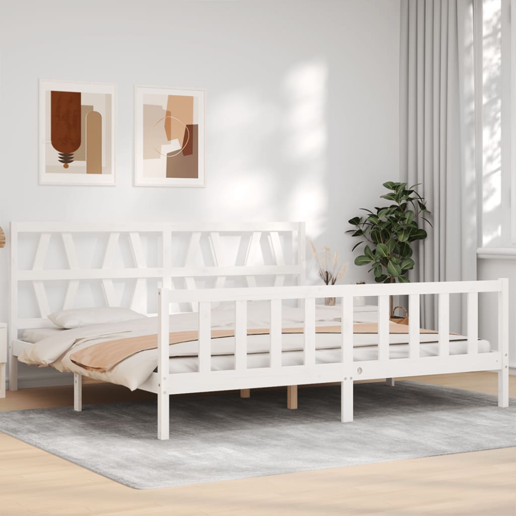 Bed Frame Without Mattress Solid Wood Pine