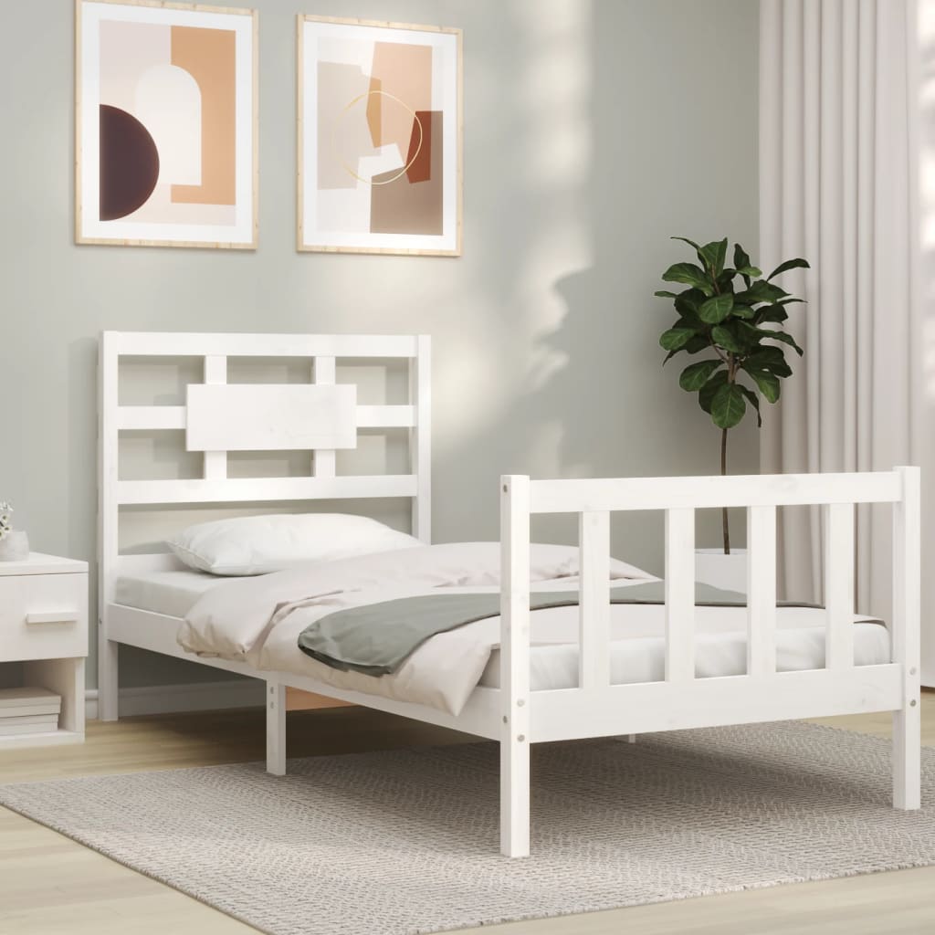 Bed Frame Without Mattress Solid Wood Pine