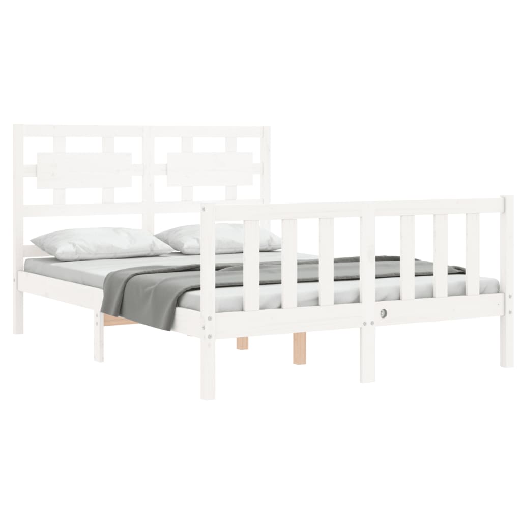 Bed Frame Without Mattress Solid Wood Pine