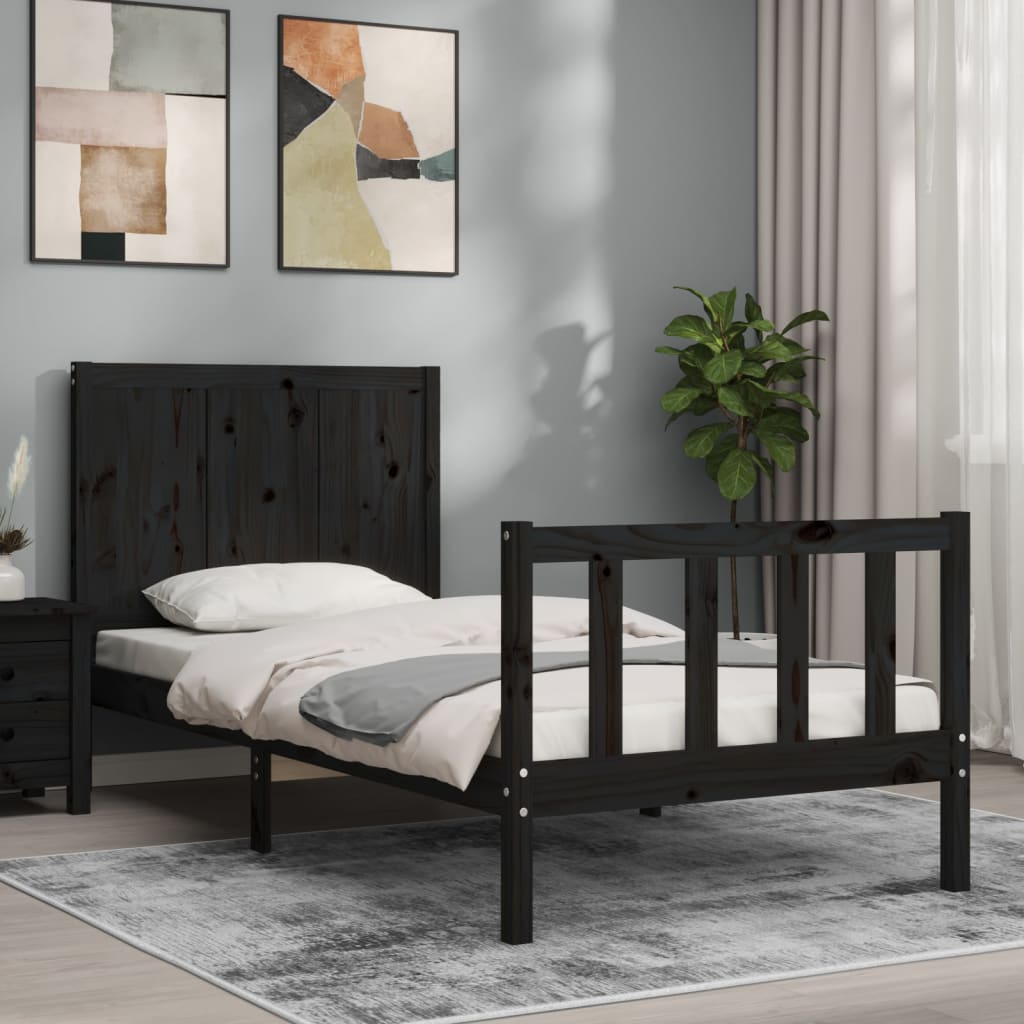 Bed Frame Without Mattress Solid Wood Pine