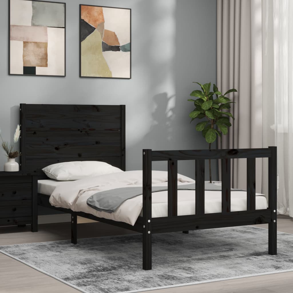 Bed Frame Without Mattress Solid Wood Pine