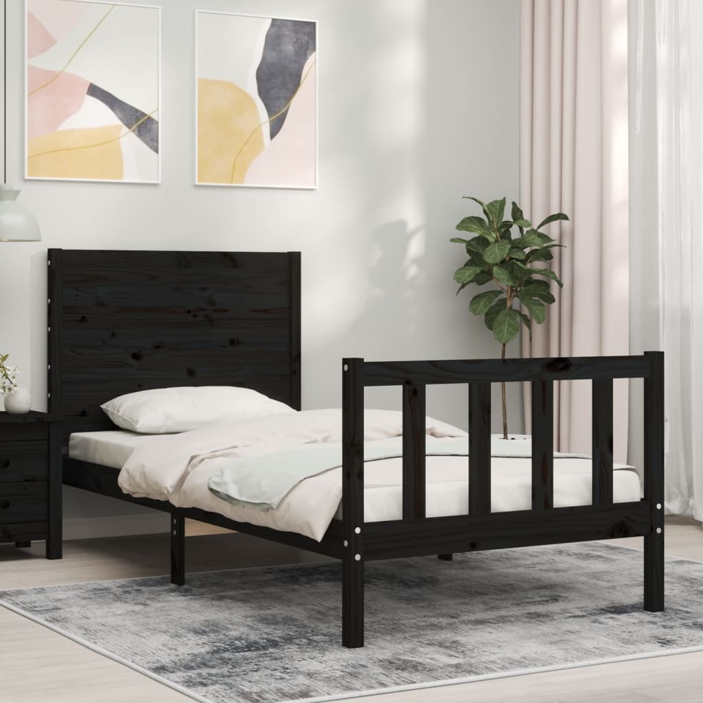 Bed Frame Without Mattress Solid Wood Pine