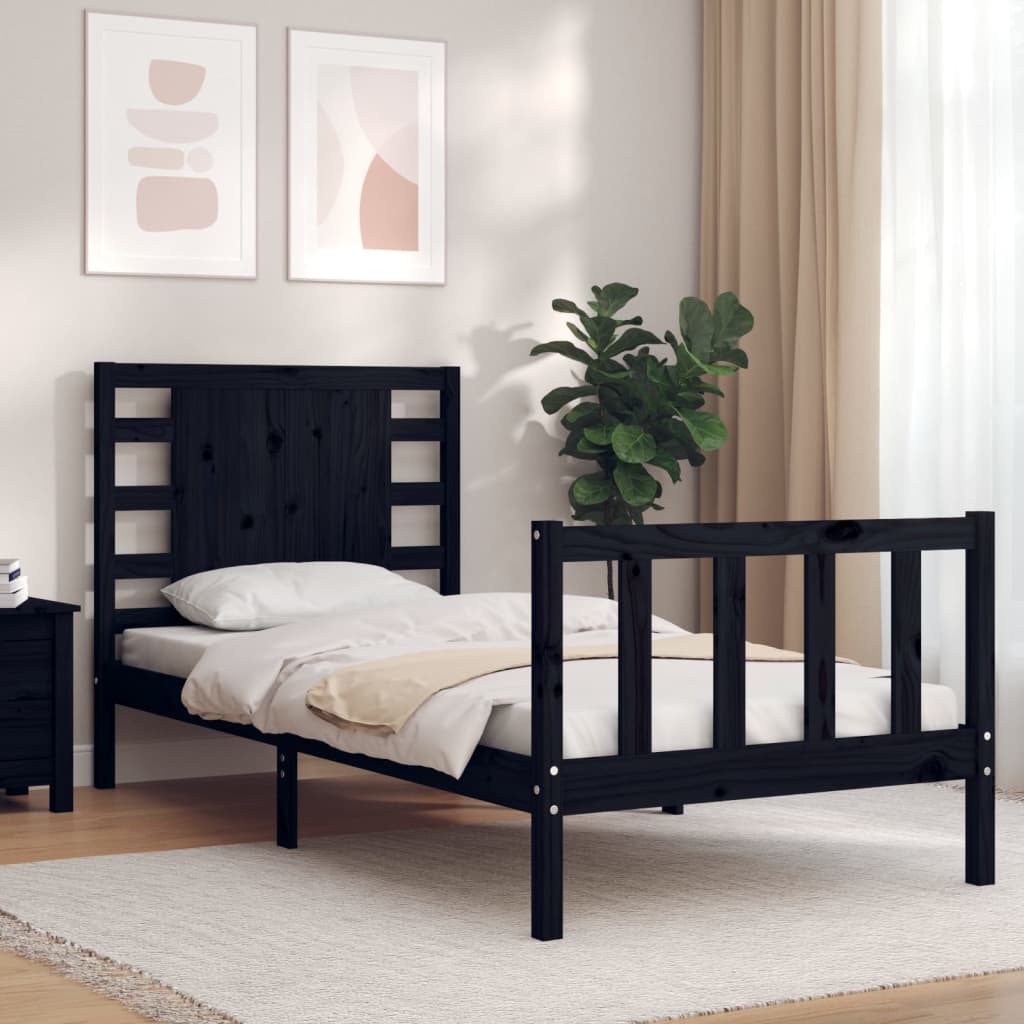 Bed Frame Without Mattress Solid Wood Pine