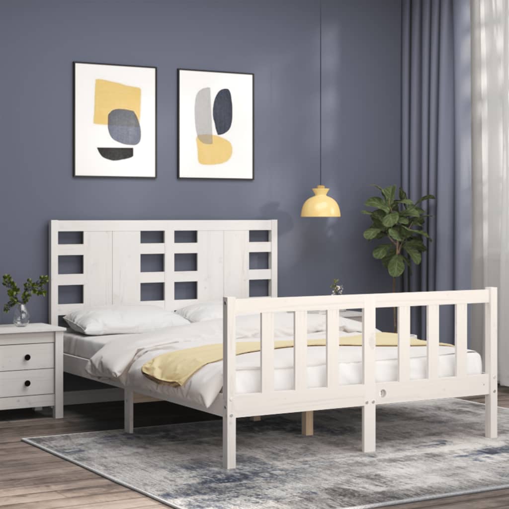 Bed Frame Without Mattress Solid Wood Pine