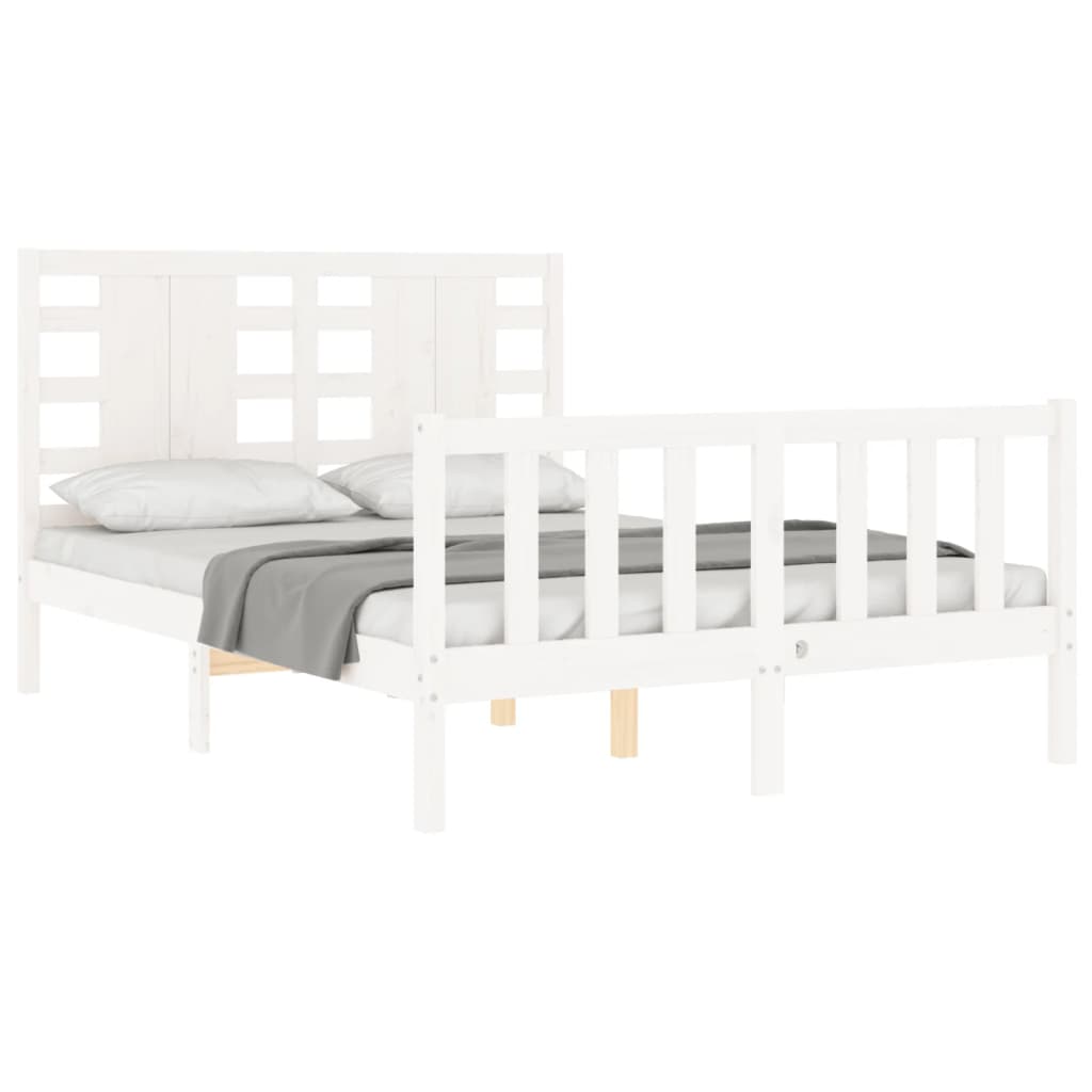 Bed Frame Without Mattress Solid Wood Pine
