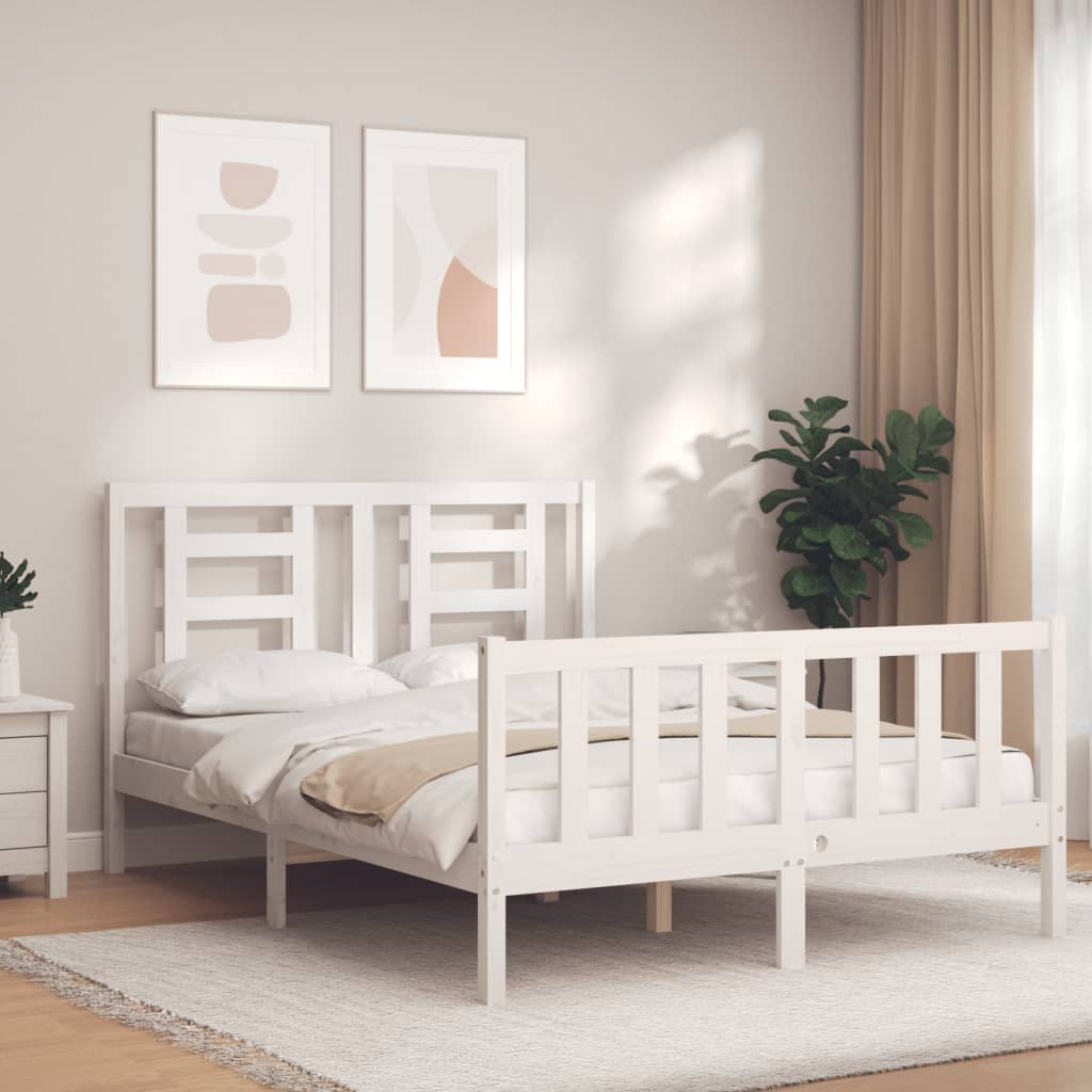 Bed Frame Without Mattress Solid Wood Pine
