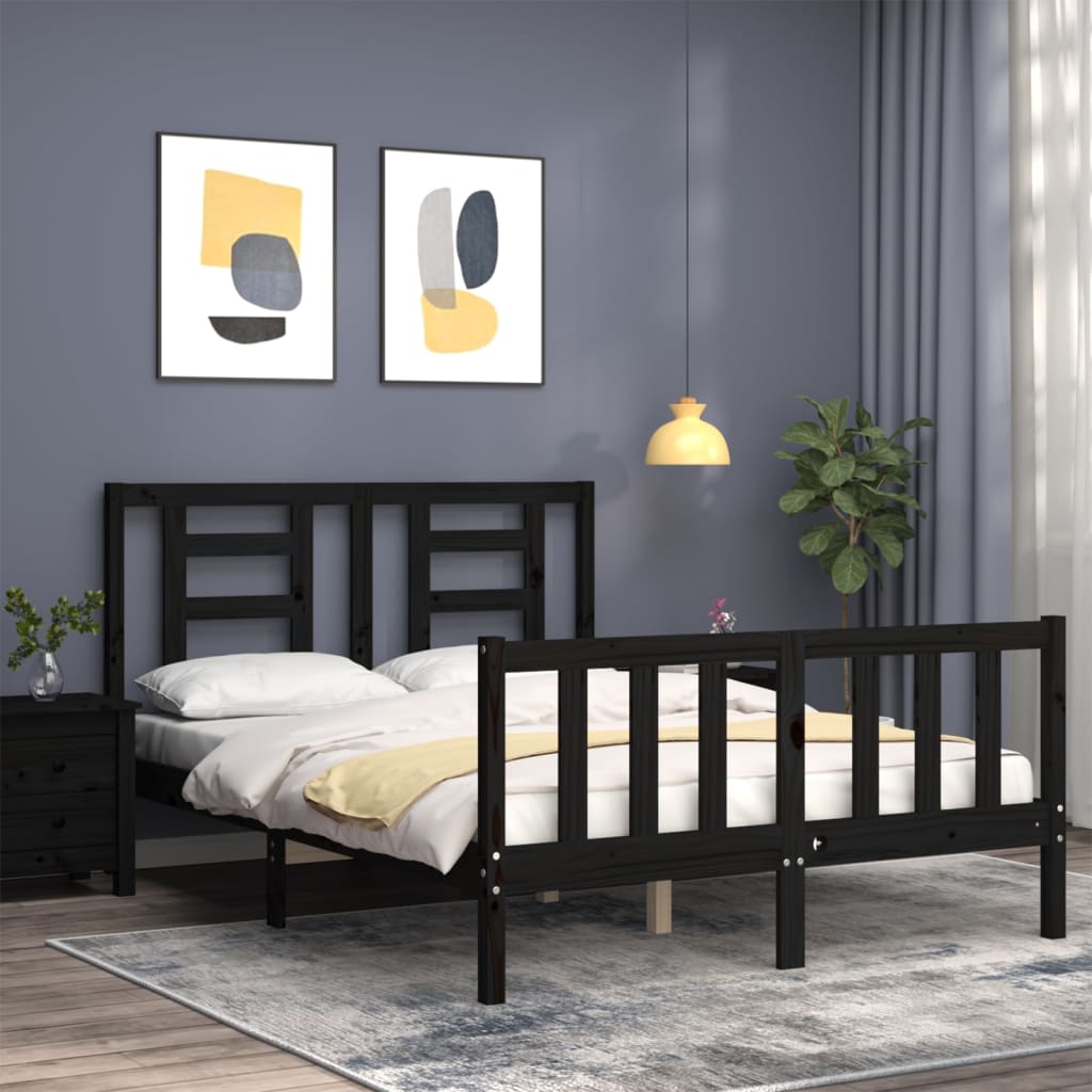 Bed Frame Without Mattress Solid Wood Pine