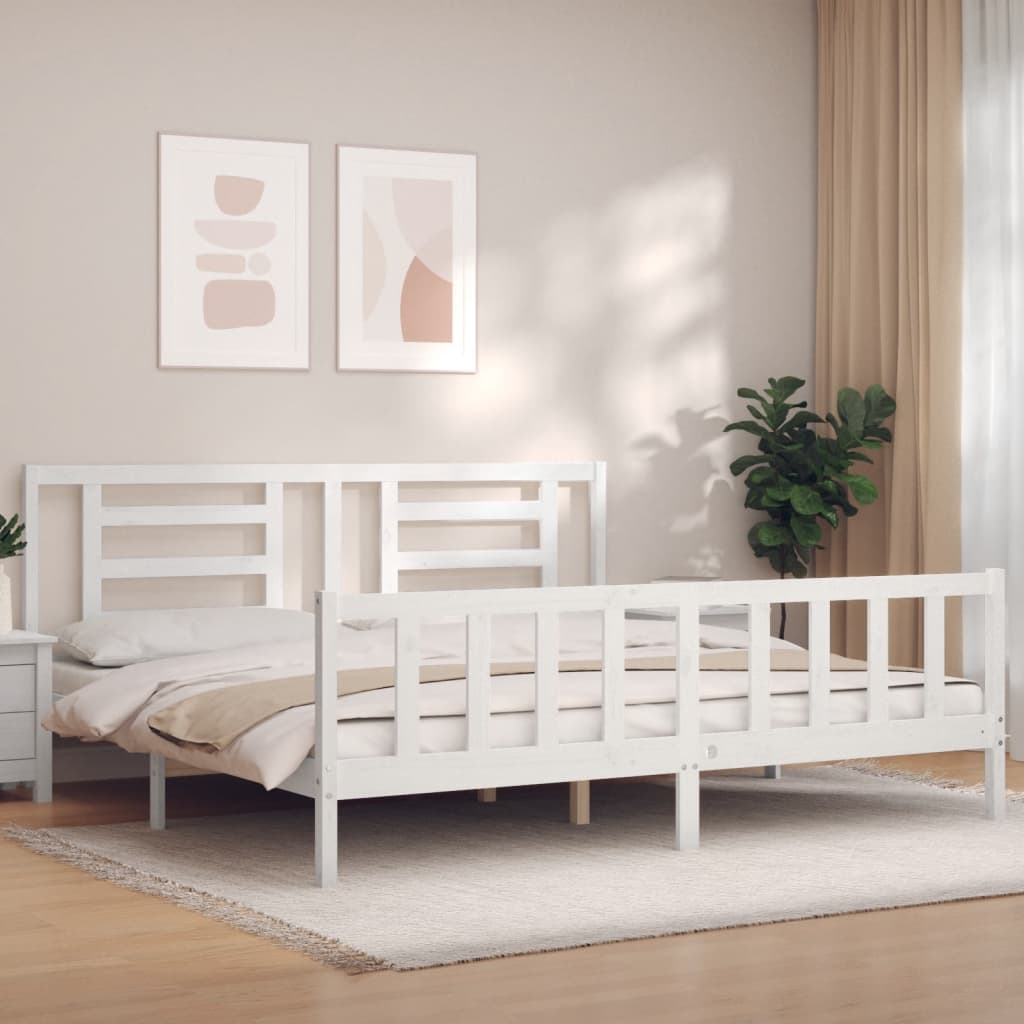 Bed Frame Without Mattress Solid Wood Pine