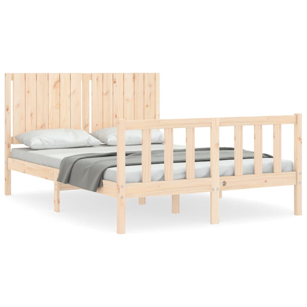 Bed Frame Without Mattress Solid Wood Pine