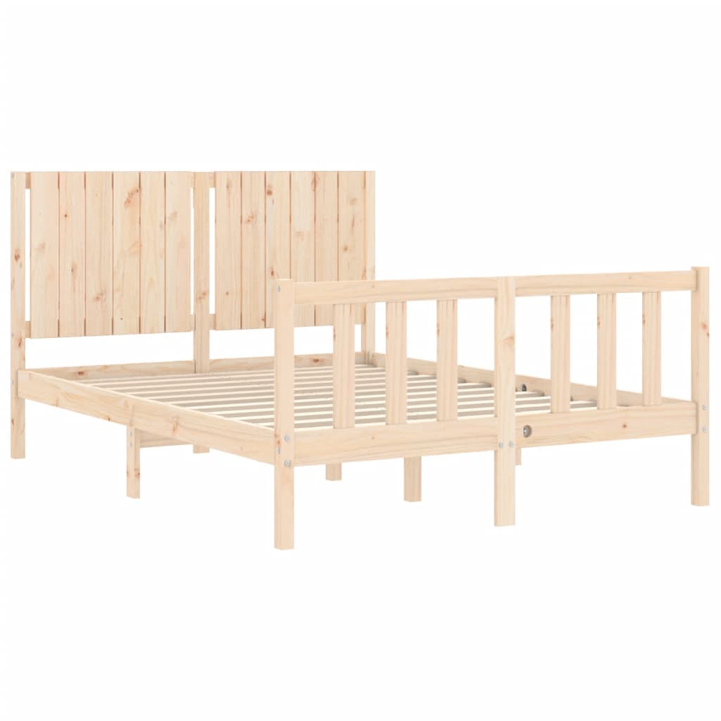 Bed Frame Without Mattress Solid Wood Pine