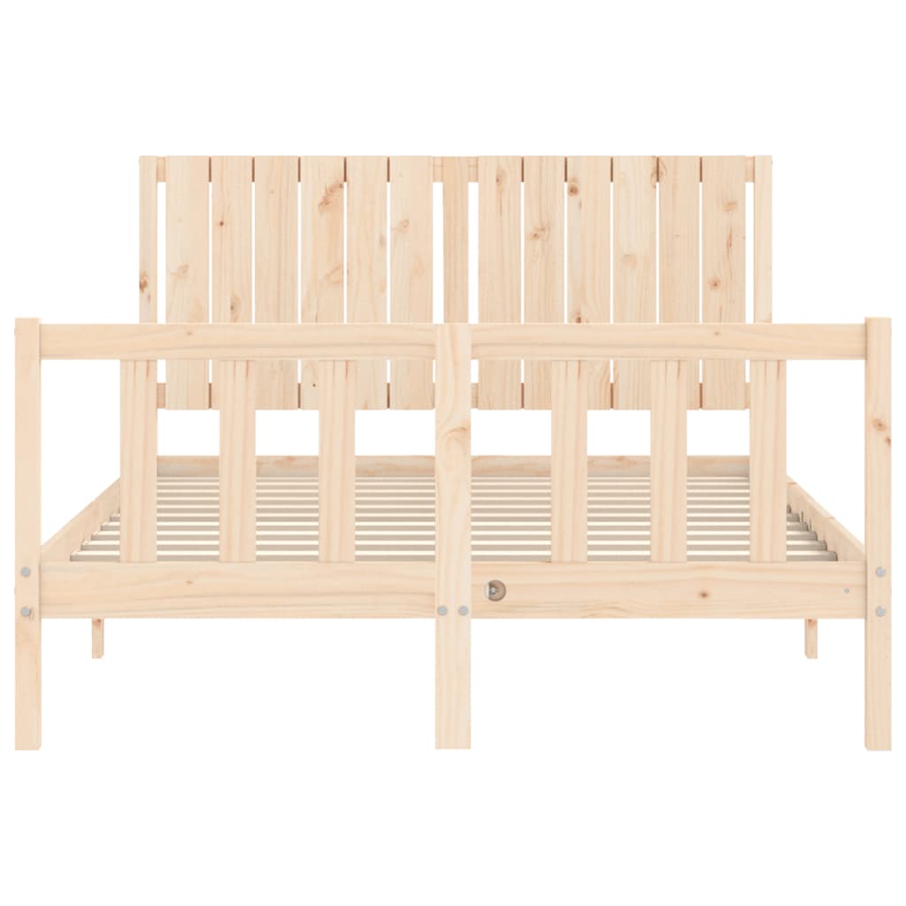Bed Frame Without Mattress Solid Wood Pine