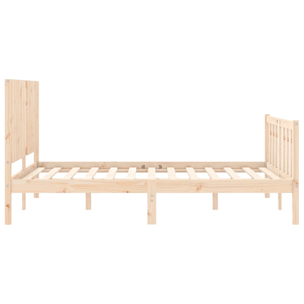 Bed Frame Without Mattress Solid Wood Pine