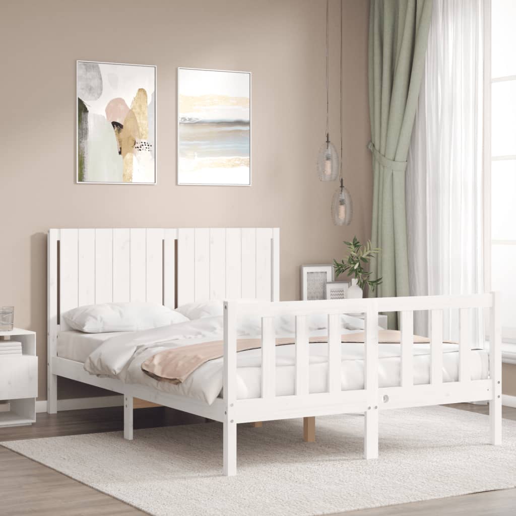 Bed Frame Without Mattress Solid Wood Pine