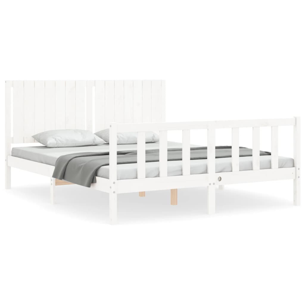 Bed Frame Without Mattress Solid Wood Pine