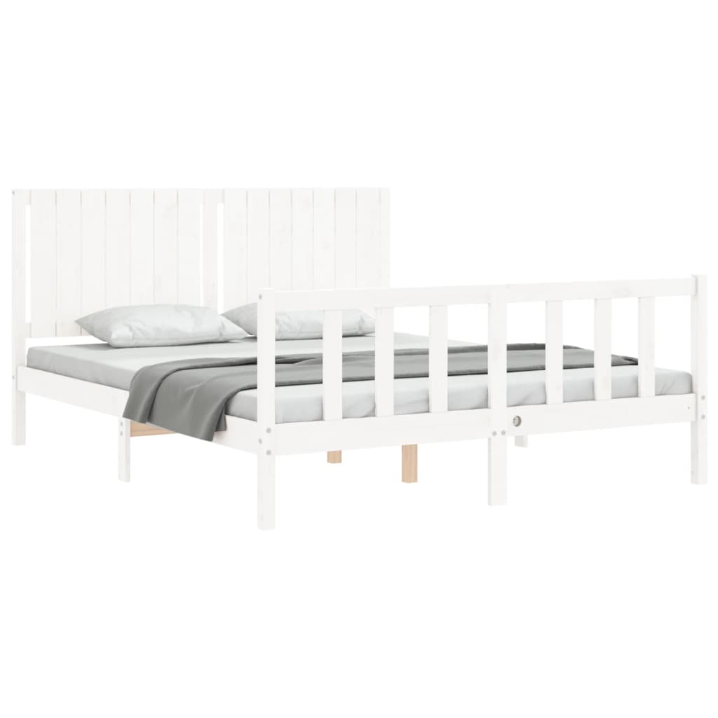Bed Frame Without Mattress Solid Wood Pine