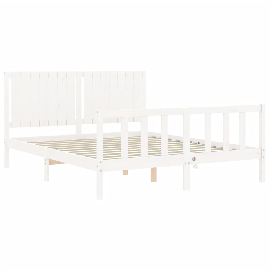 Bed Frame Without Mattress Solid Wood Pine