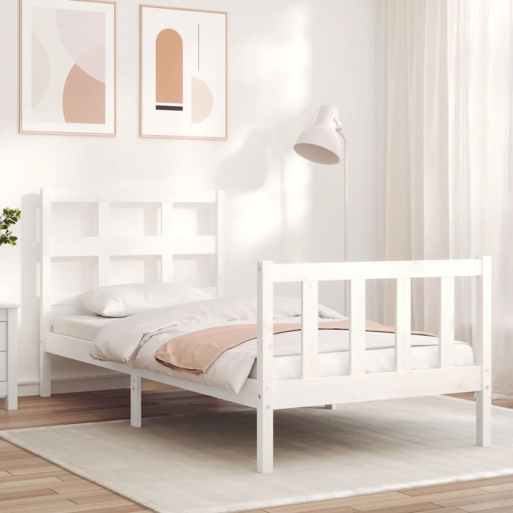 Bed Frame Without Mattress Solid Wood Pine