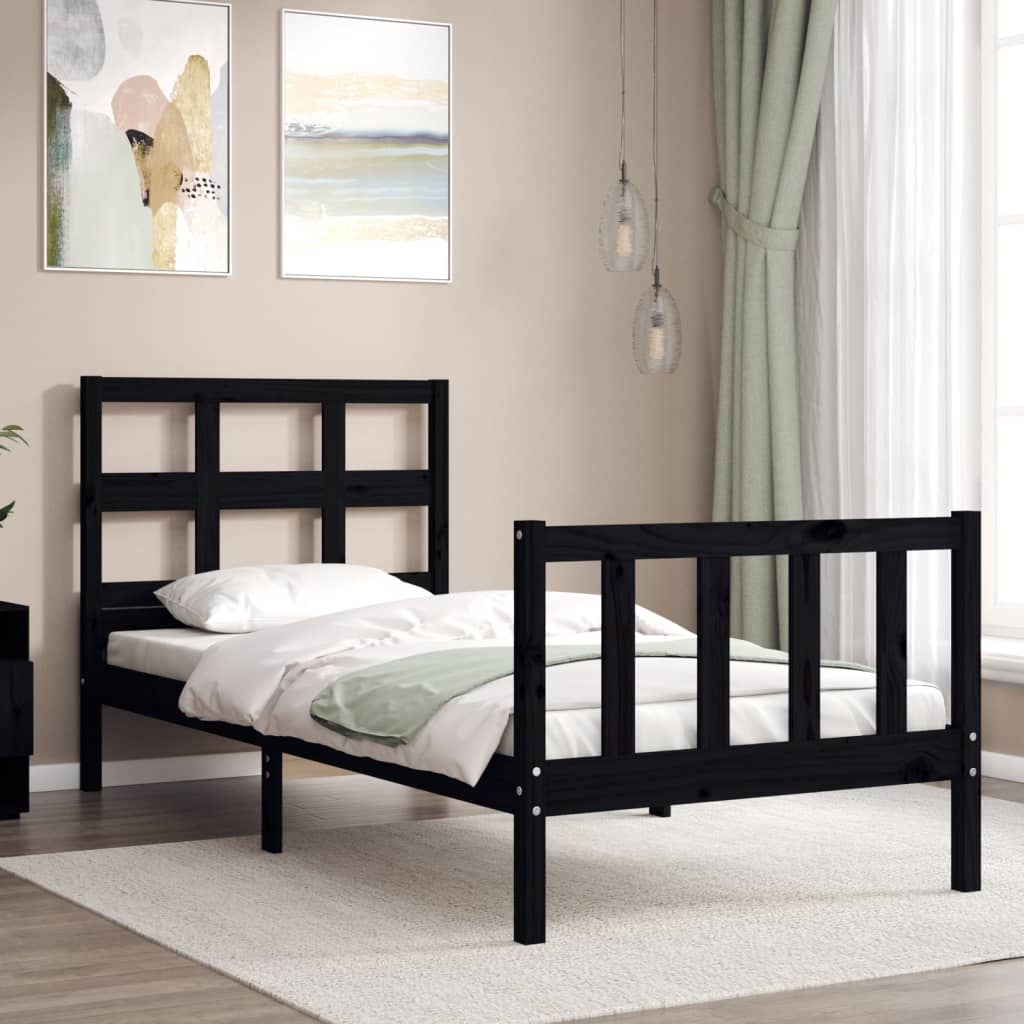 Bed Frame Without Mattress Solid Wood Pine