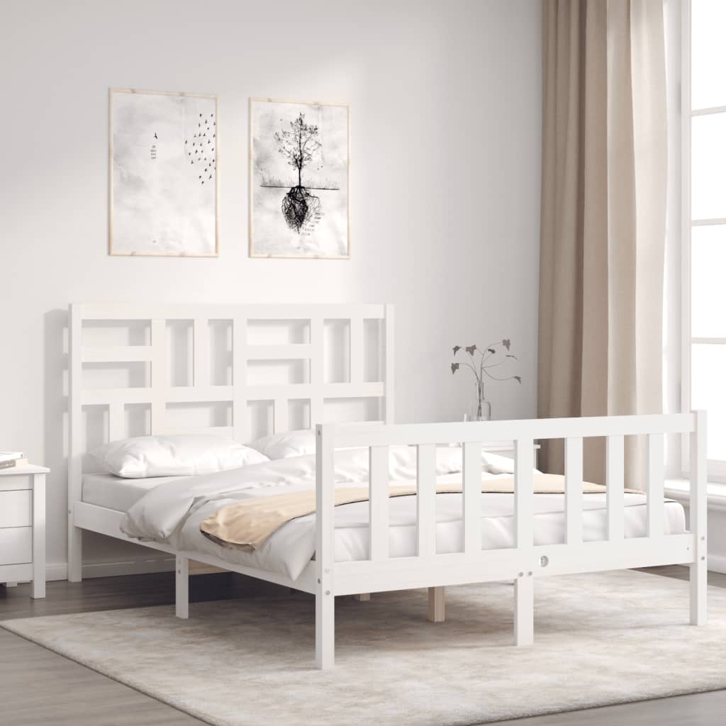 Bed Frame Without Mattress Solid Wood Pine