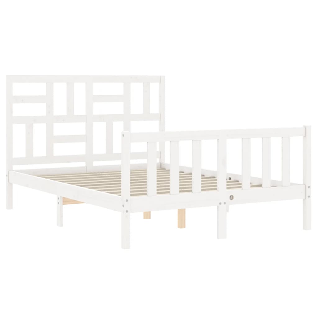 Bed Frame Without Mattress Solid Wood Pine