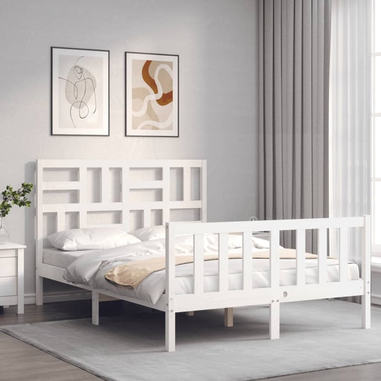 Bed Frame Without Mattress Solid Wood Pine