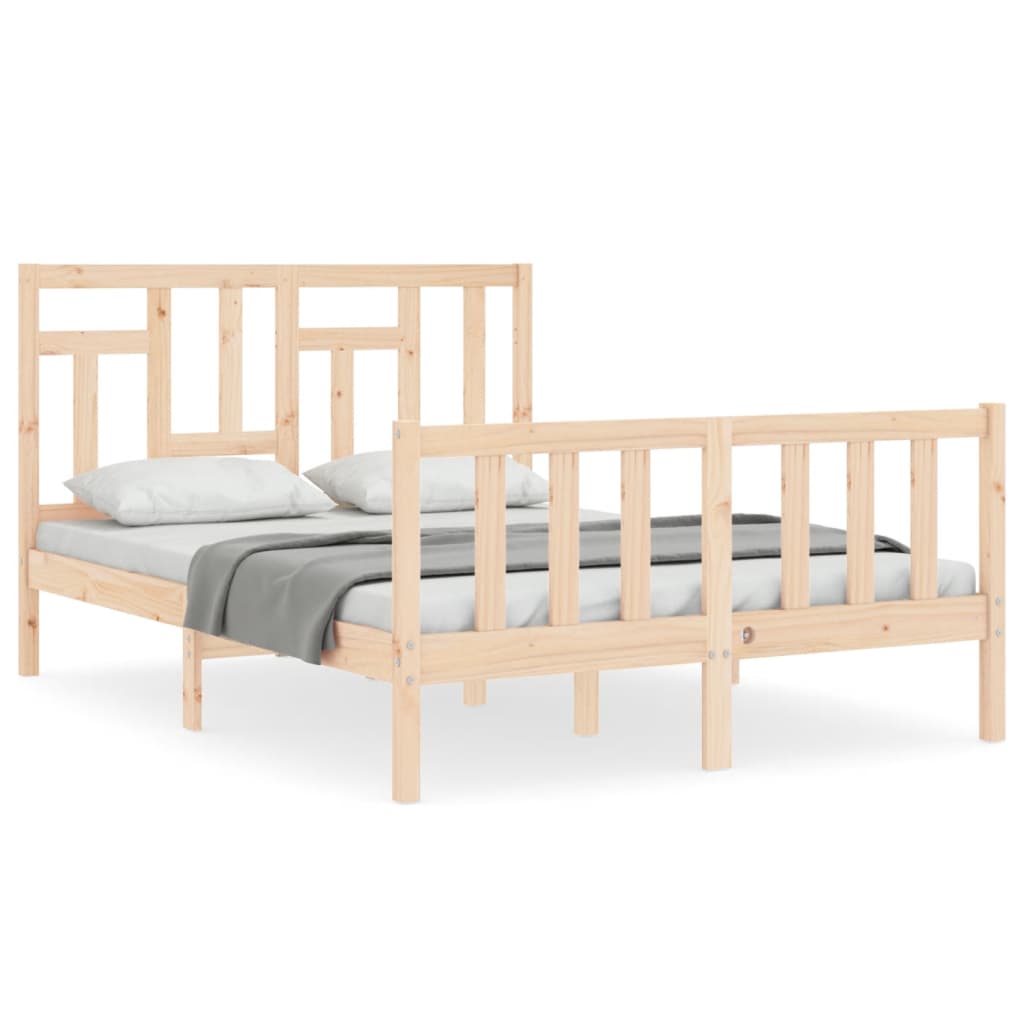 Bed Frame Without Mattress Solid Wood Pine