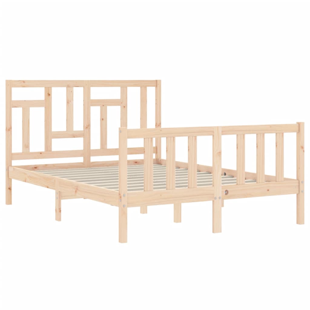 Bed Frame Without Mattress Solid Wood Pine