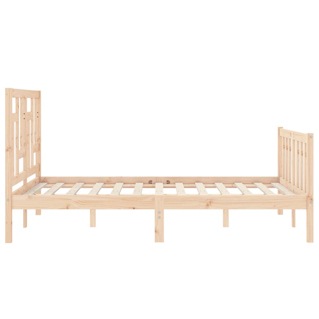 Bed Frame Without Mattress Solid Wood Pine