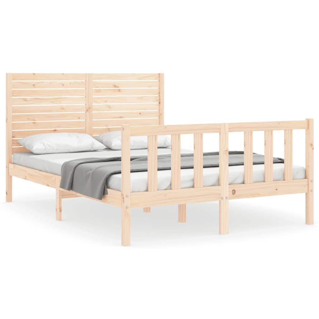 Bed Frame Without Mattress Solid Wood Pine