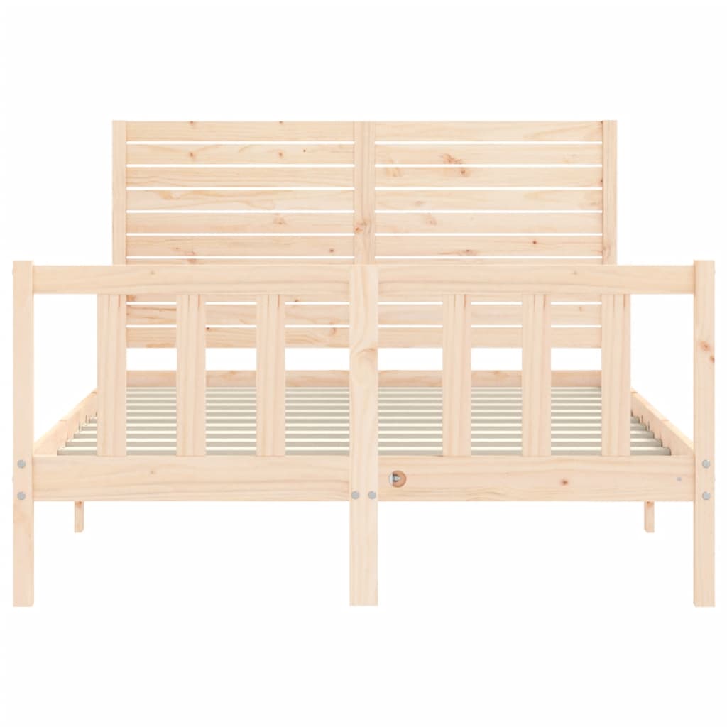 Bed Frame Without Mattress Solid Wood Pine