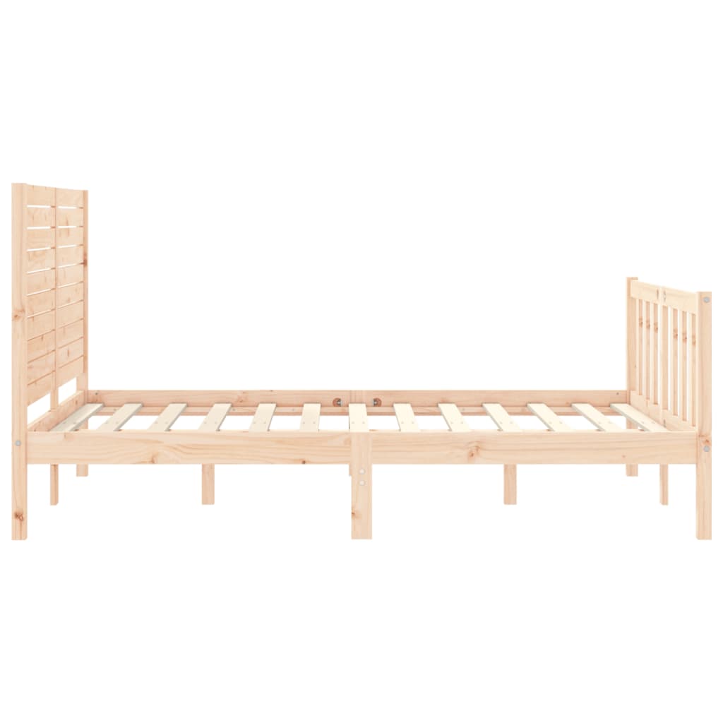 Bed Frame Without Mattress Solid Wood Pine