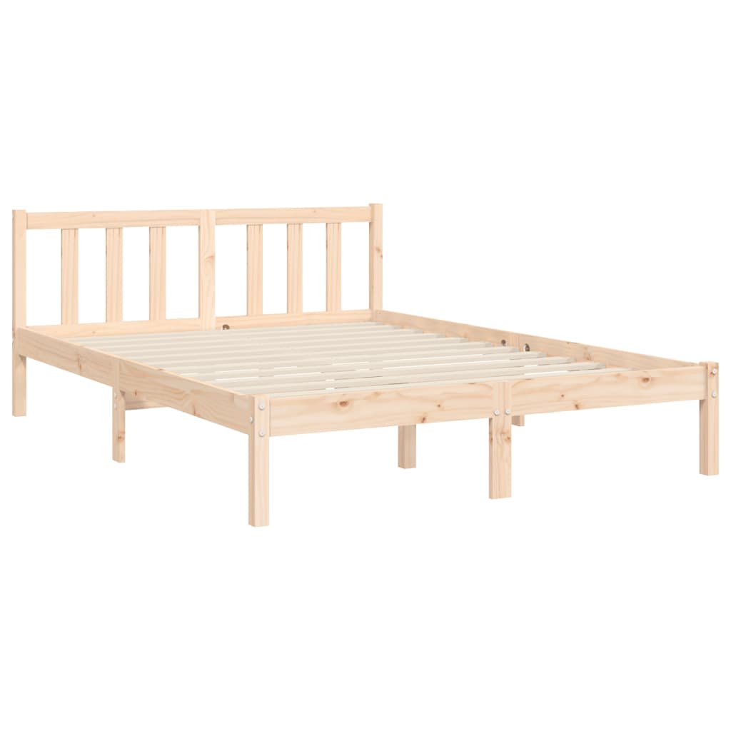 Bed Frame Without Mattress Solid Wood Pine