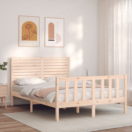 Bed Frame Without Mattress Solid Wood Pine