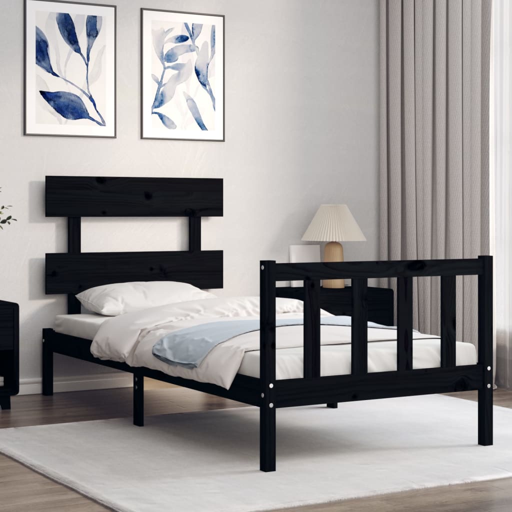 Bed Frame Without Mattress Solid Wood Pine