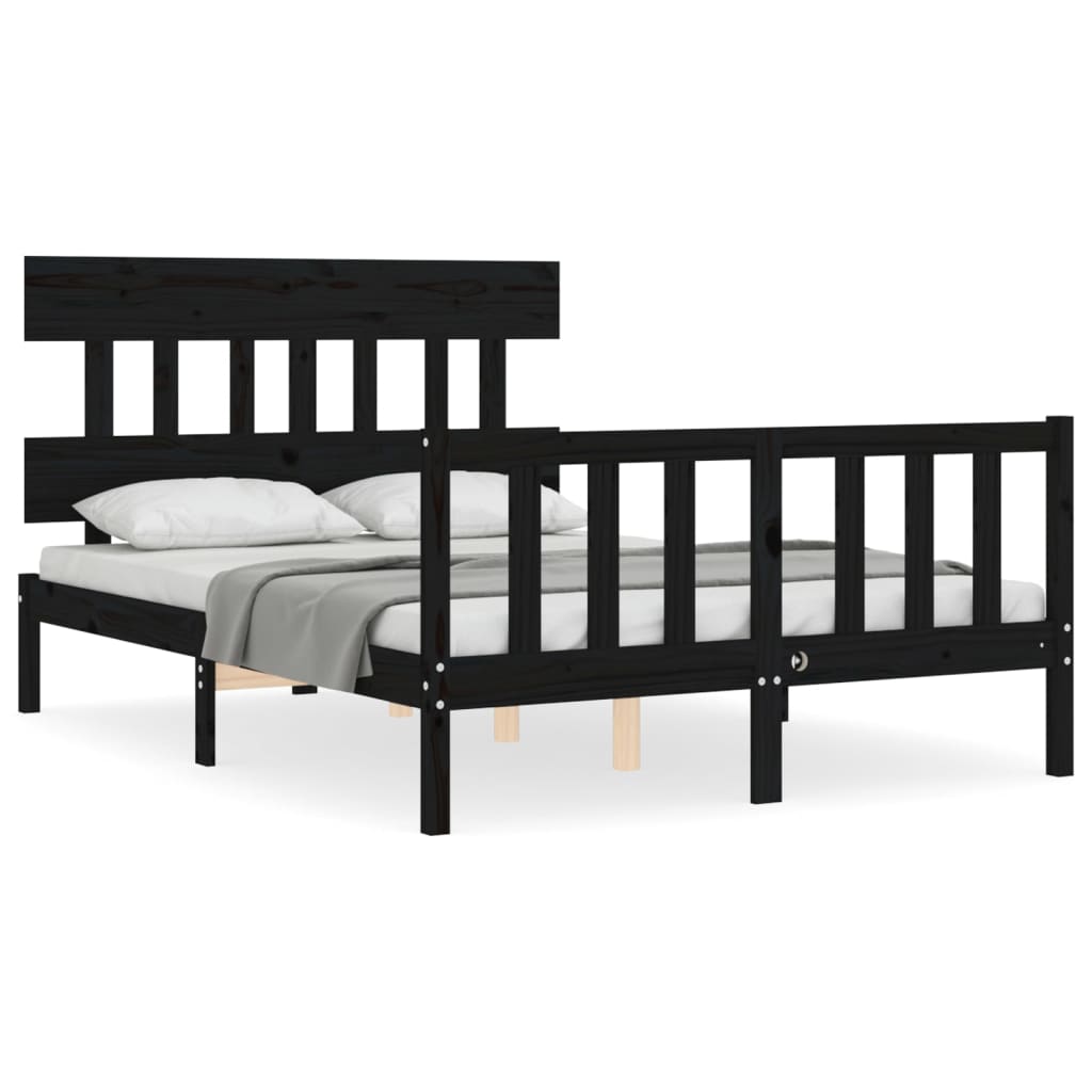 Bed Frame Without Mattress Solid Wood Pine