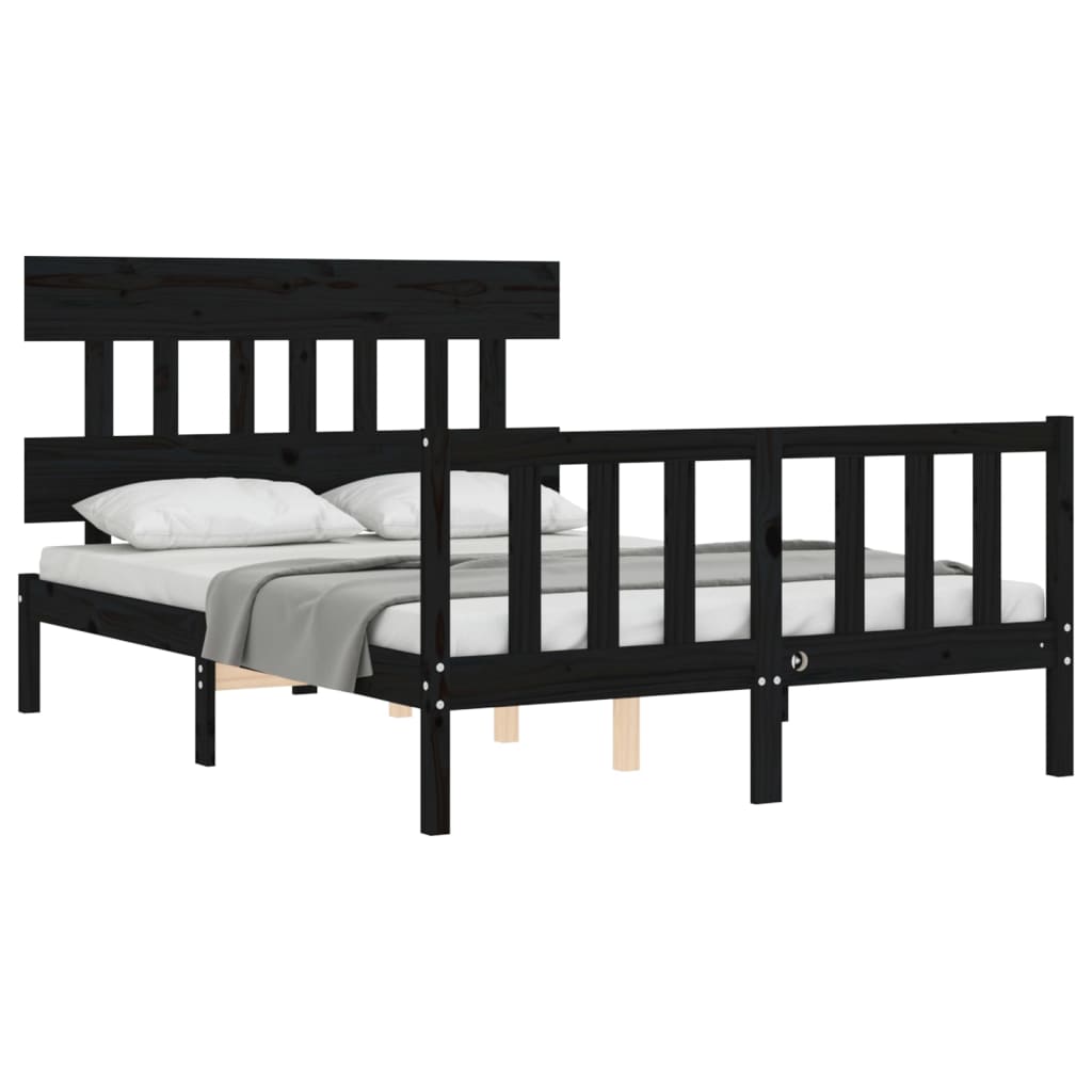 Bed Frame Without Mattress Solid Wood Pine