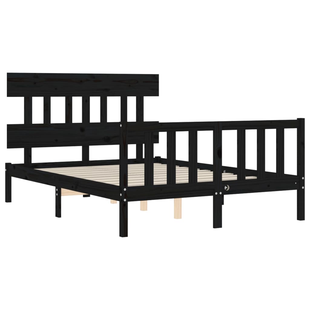 Bed Frame Without Mattress Solid Wood Pine