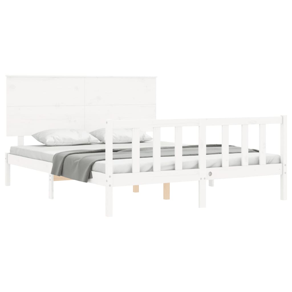 Bed Frame Without Mattress Solid Wood Pine