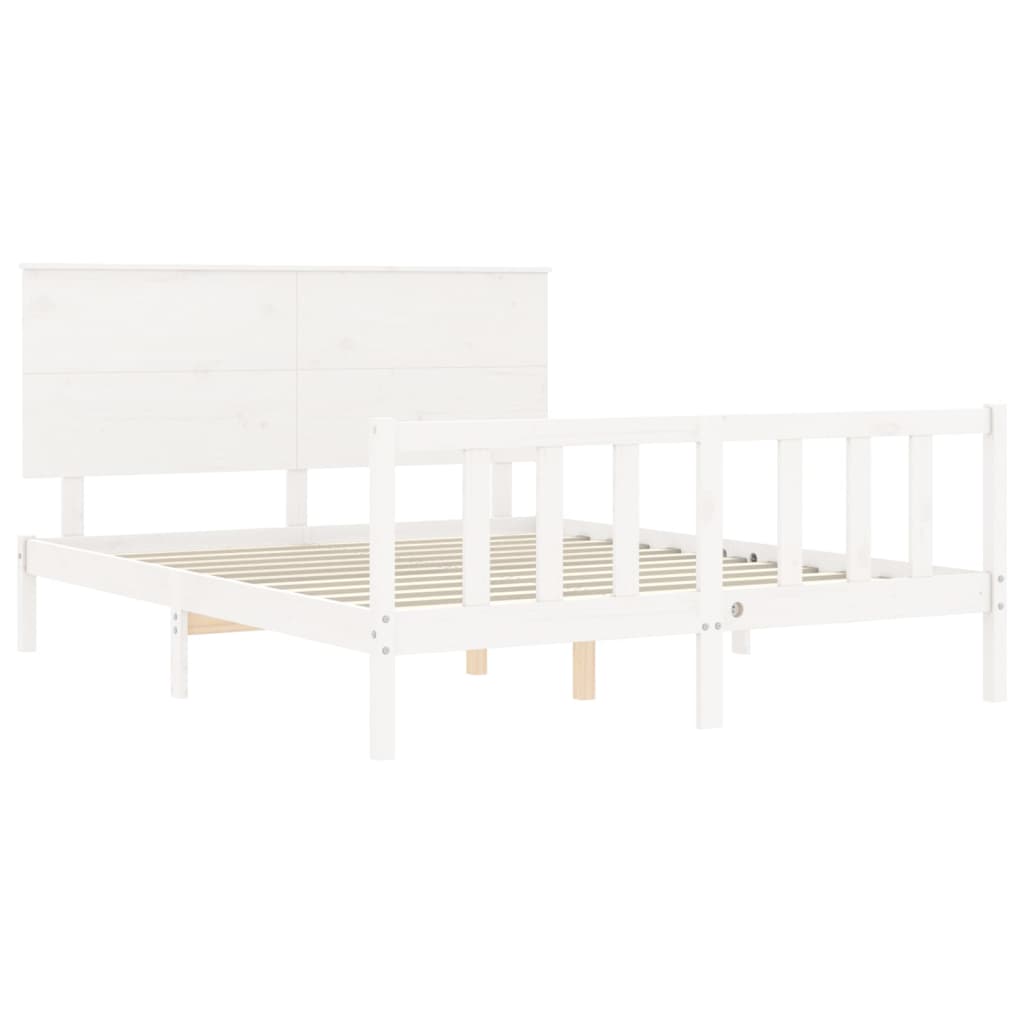 Bed Frame Without Mattress Solid Wood Pine