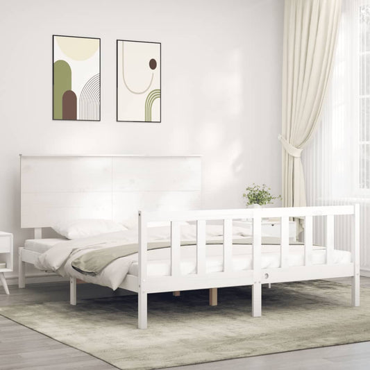 Bed Frame Without Mattress Solid Wood Pine