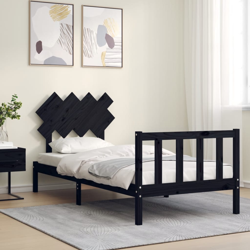 Bed Frame Without Mattress Solid Wood Pine