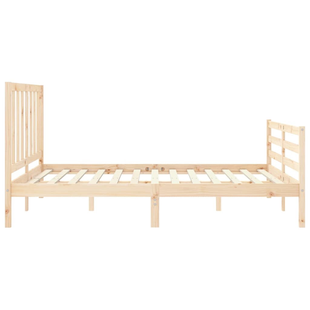 Bed Frame Without Mattress Solid Wood Pine