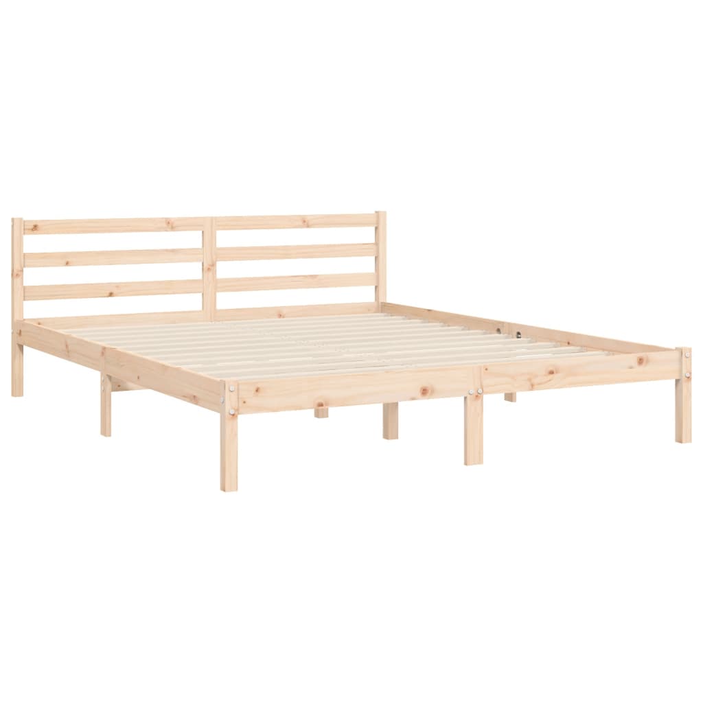 Bed Frame Without Mattress Solid Wood Pine