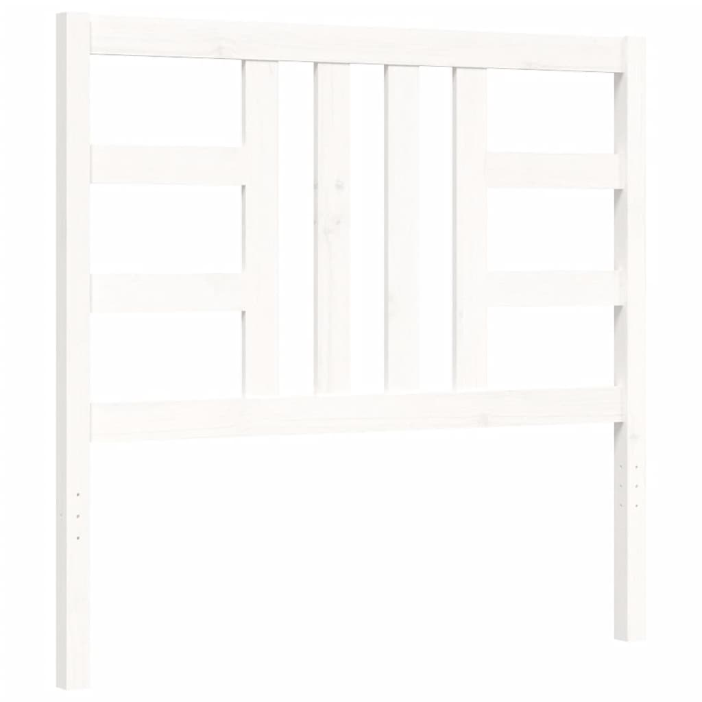 Bed Frame Without Mattress White 90X190 Cm Solid Wood Pine